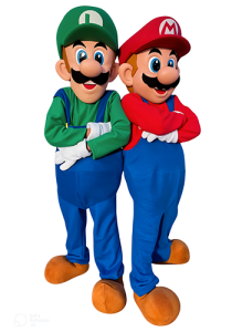 Mascotte Mario & Luigi sur commande
