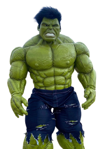 Mascotte Hulk sur commande